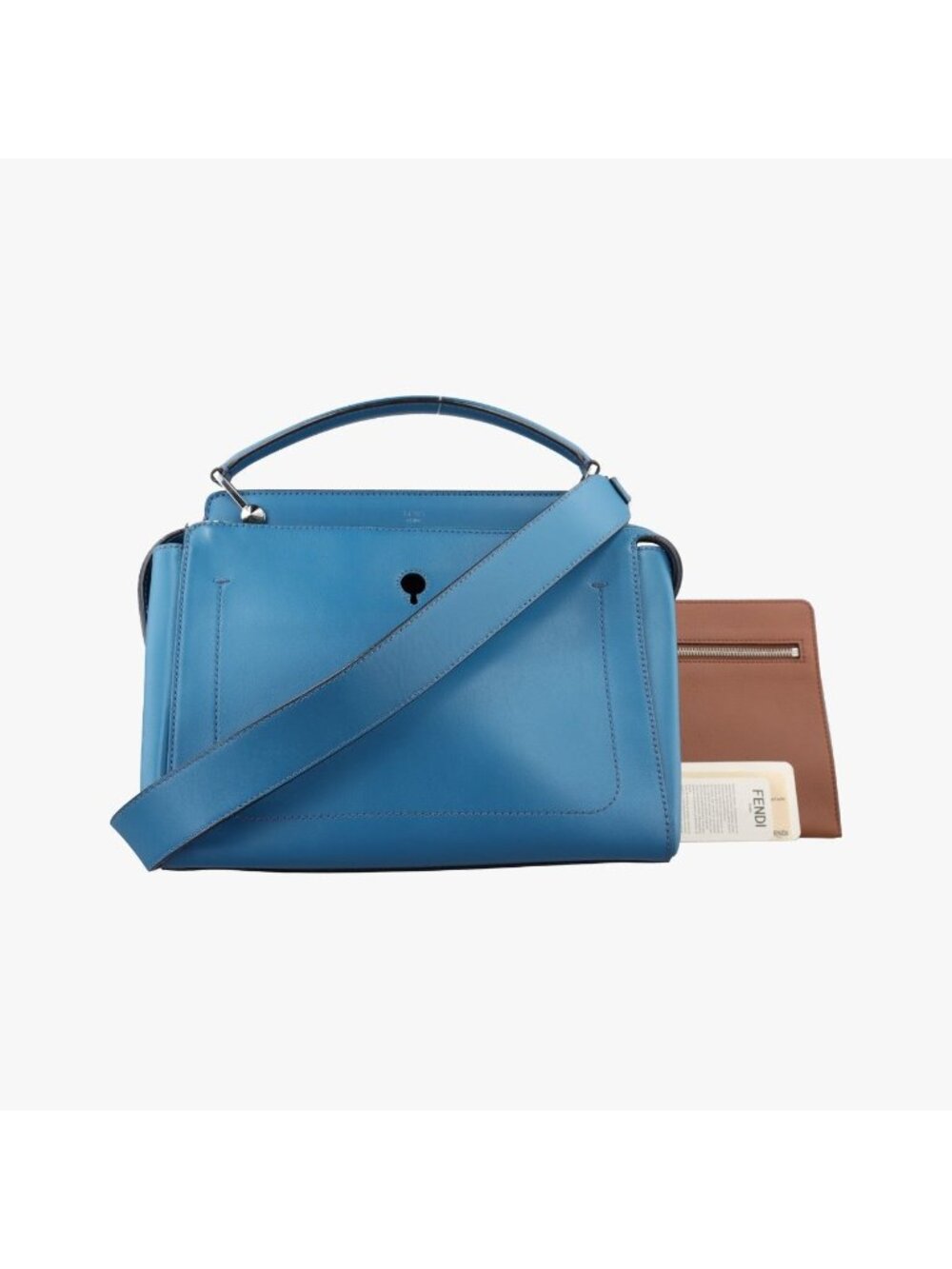 Fendi Com Blue Leather